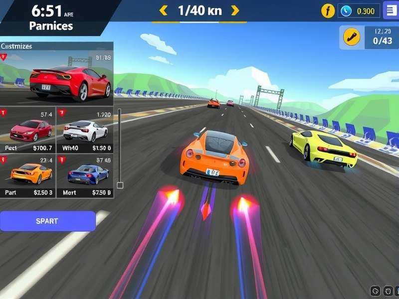 Pepper Racer Elite vehicle lineup showing different car classes