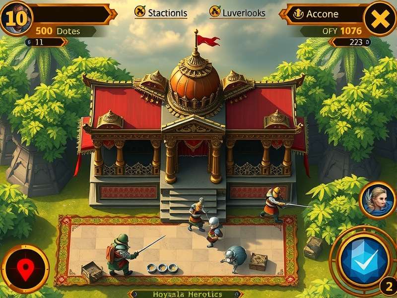 Hoysala Heroics game screenshot showing strategic gameplay