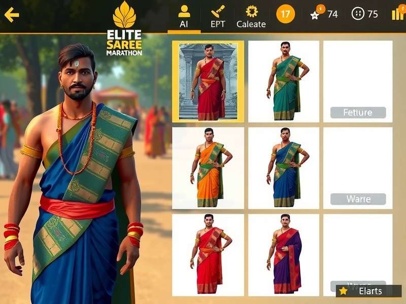 Community event for Elite Saree Marathon players