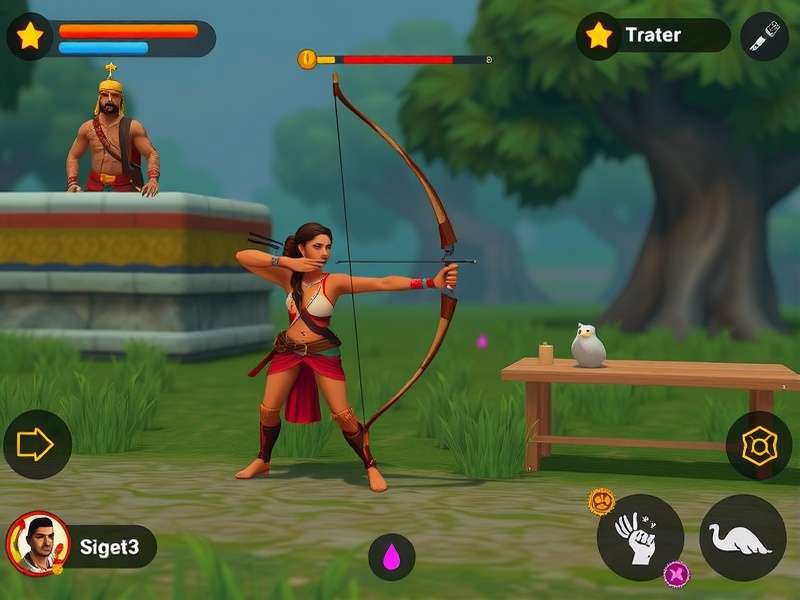 Character selection screen in India Archery Legend