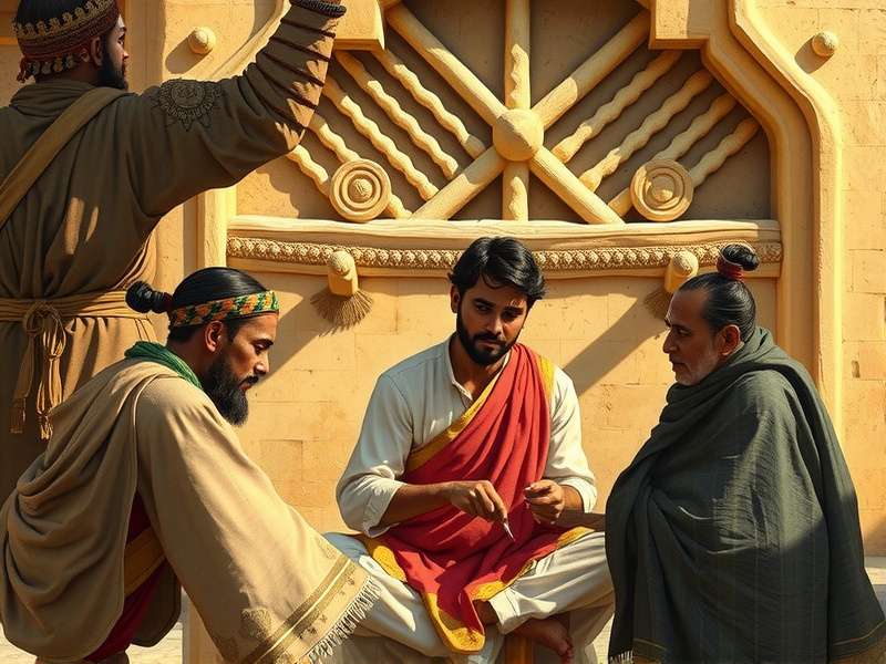 Ancient depiction of Vidura S Counsel gameplay