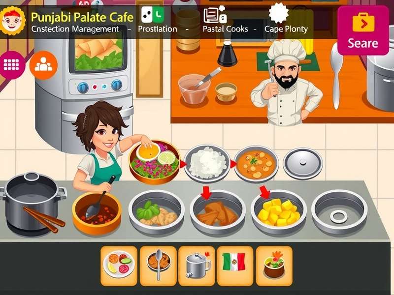 Cooking Process in Punjabi Palate Cafe