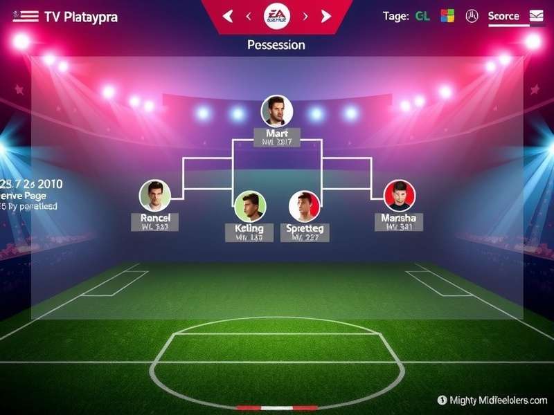 Mighty Midfielders League possession strategy diagram