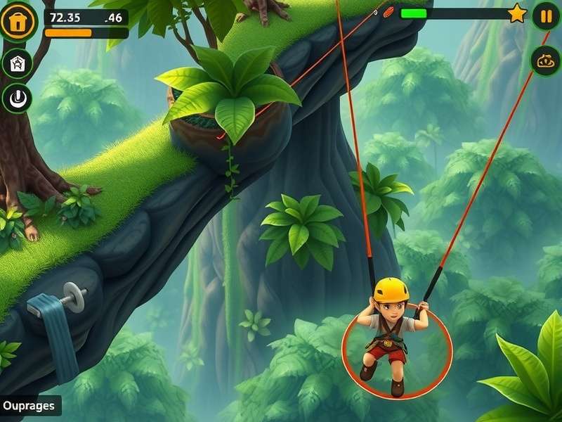 Jungle Zip Explorer Pro strategy illustration showing optimal paths