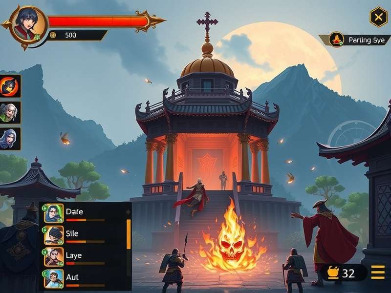Sacred Shrine Guardian gameplay screenshot showing temple defense mechanics