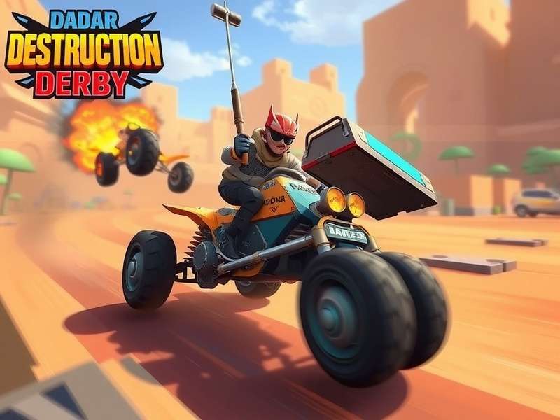 Dadar Destruction Derby gameplay showing vehicle combat