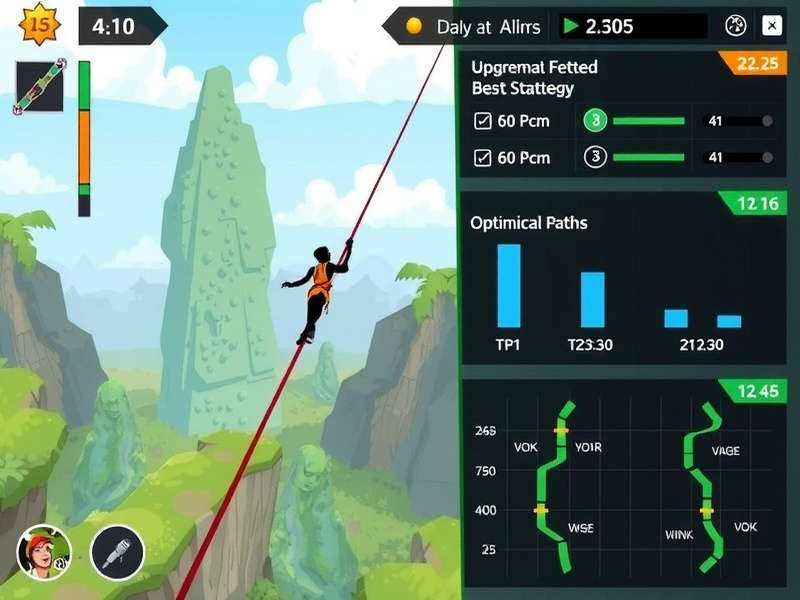 Jungle Zip Explorer Pro gameplay screenshot showing character on zip line