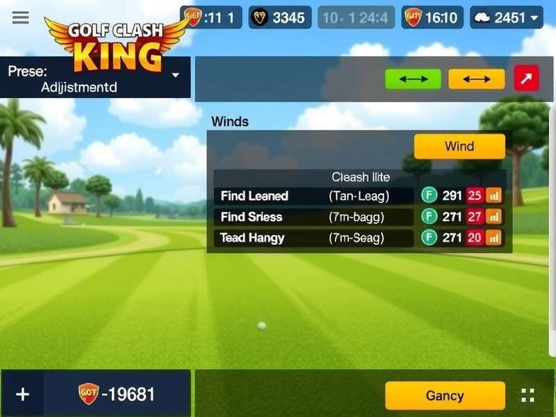 Golf Clash King tournament leaderboard