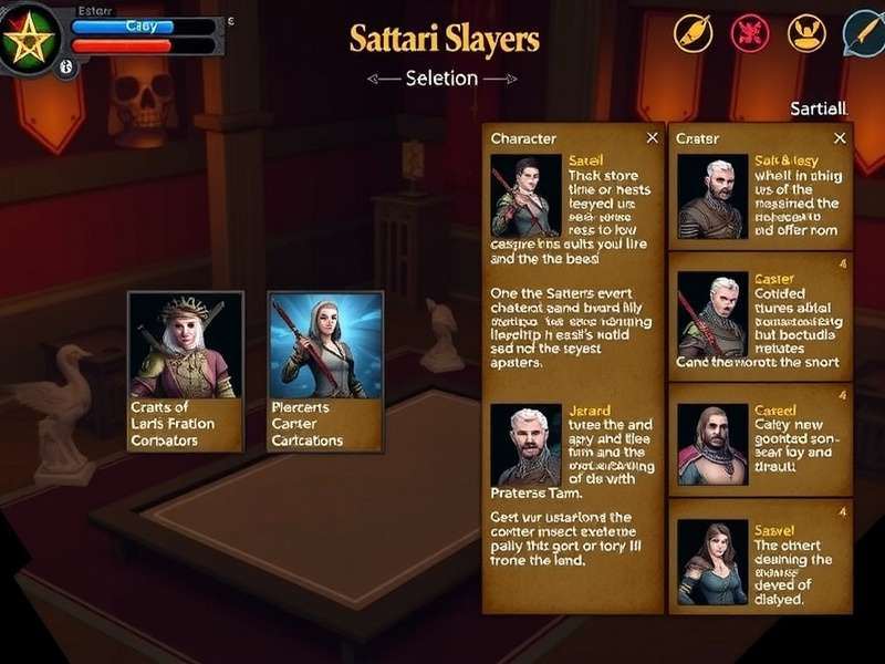Sattari Slayers gameplay screenshot showing character combat