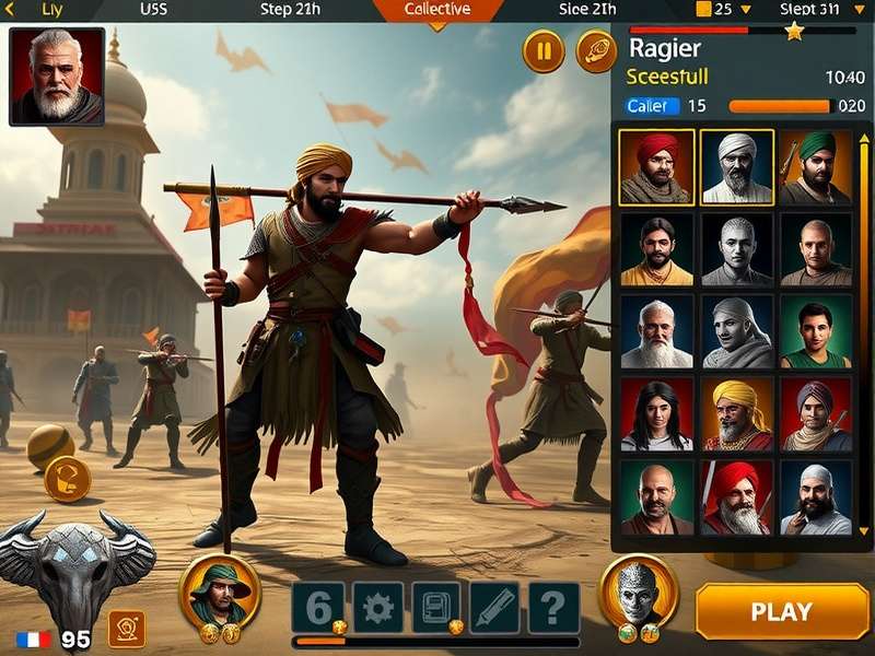 Sikh Warrior Legend character customization screen