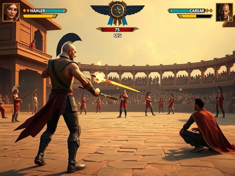 Assam Combat Gladiator tournament scene with audience