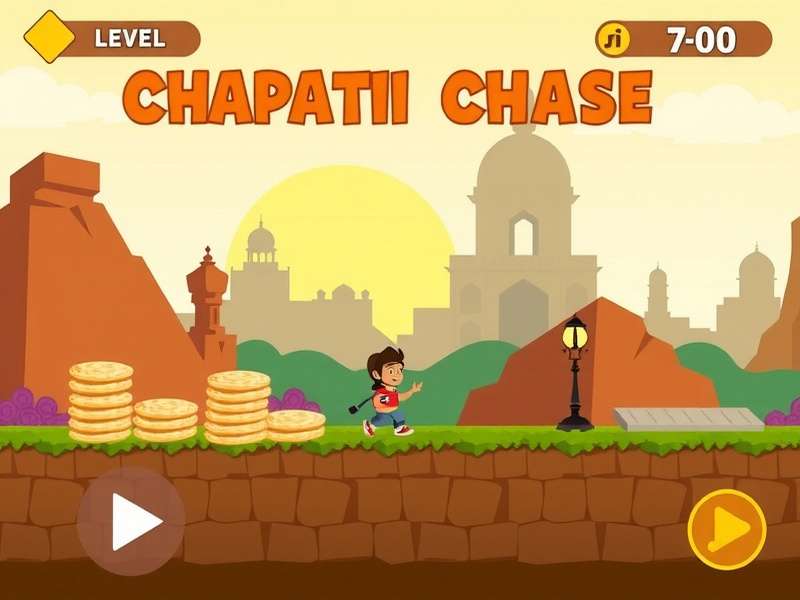 Roti Ranger Chapati Chase cultural elements showing traditional Indian art and music