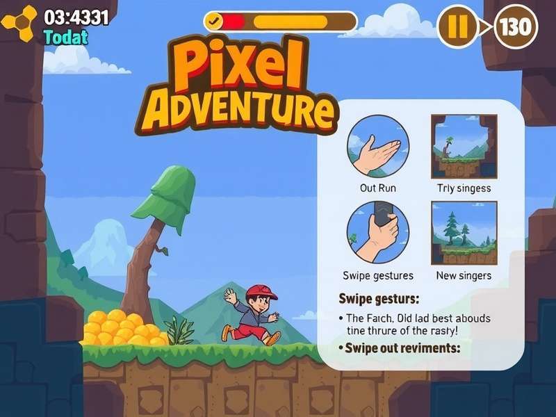 Concept art for future Pixel Adventure Run updates showing new environments