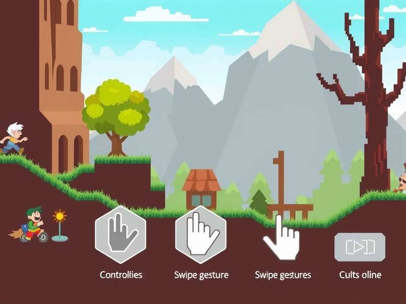 Pixel Adventure Run gameplay screenshot showing character running through pixelated environment