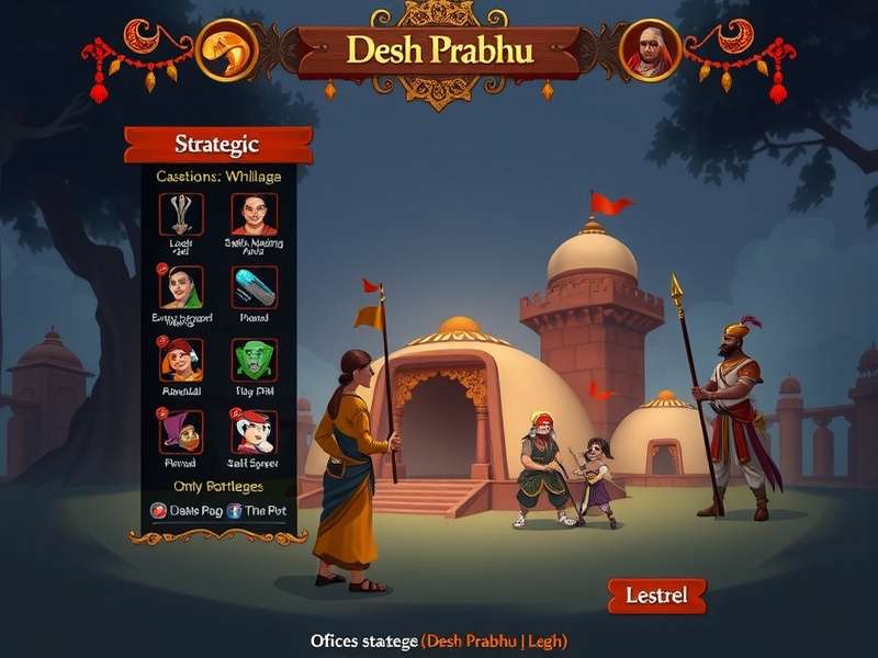 Desh Prabhu gameplay screenshot showing strategic interface