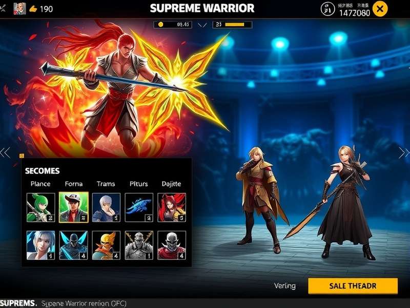 FF Supreme Warrior Premium character customization screen
