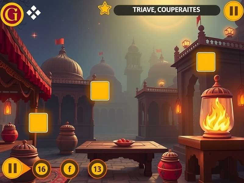 Desi Coop Adventure gameplay screenshot showing cooperative puzzle solving
