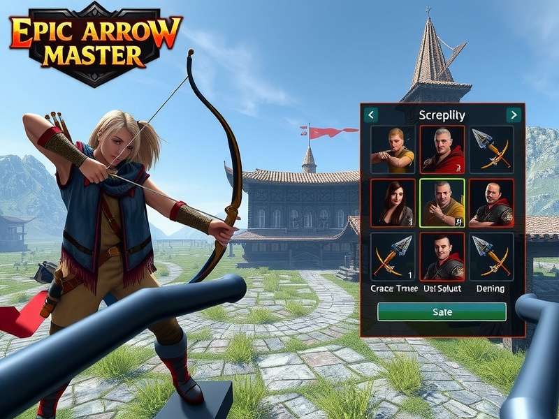 Epic Arrow Master gameplay screenshot showing archery competition