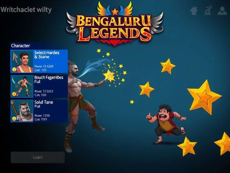 Bengaluru Legends character selection screen