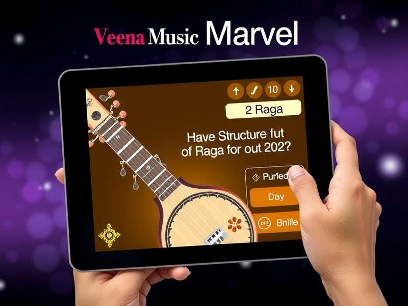 Veena Music Marvel educational module showing raga structure