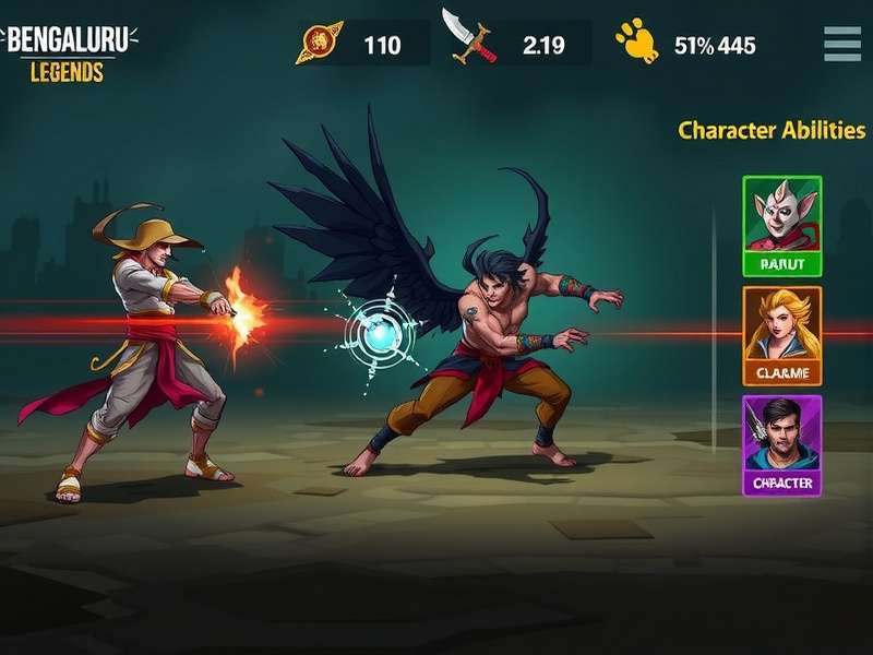 Bengaluru Legends gameplay screenshot showing character combat