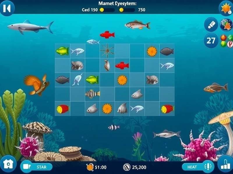 Marine Mysteries Unveiled gameplay screenshot showing underwater environment