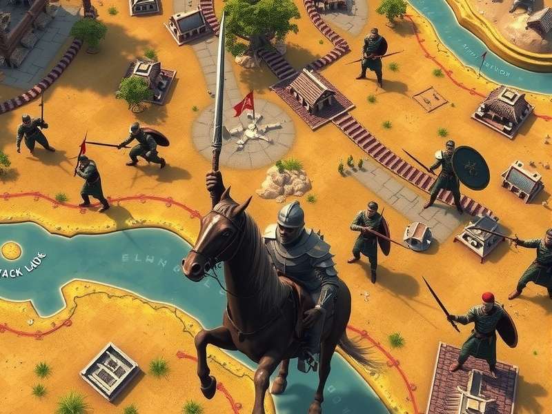 Golconda Powerful Soldiers battle scene with historical soldiers