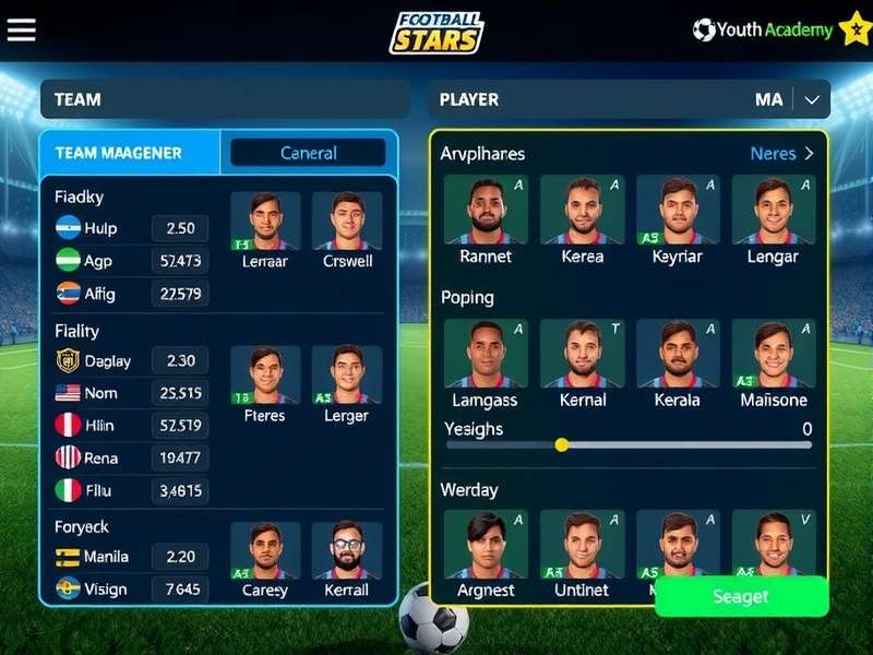 Kerala Football Stars youth academy interface