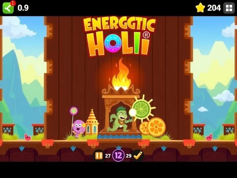 Different environments in Energetic Holi Run game