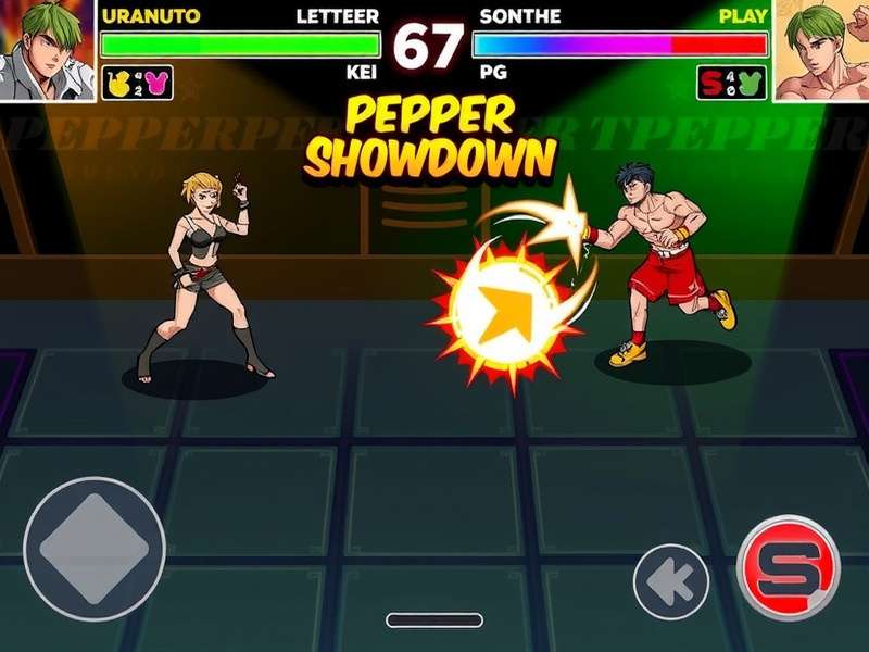 Pepper Puncher Showdown character selection screen