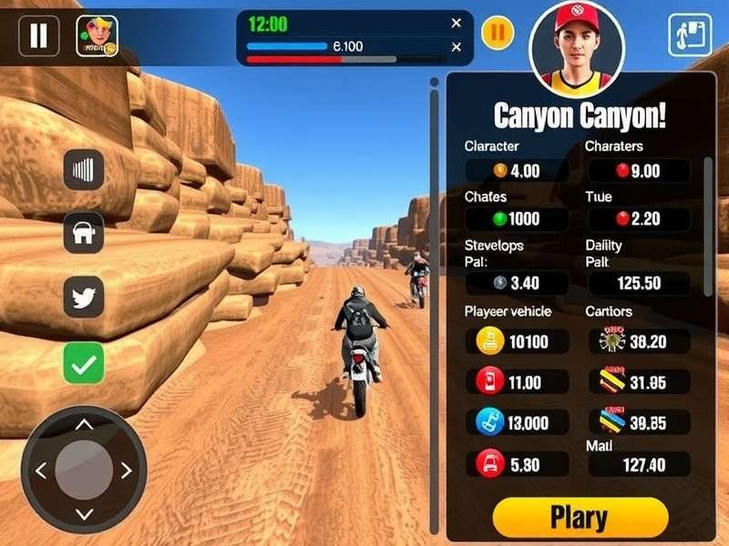 Ace Daredevil Canyon Cross character and vehicle customization interface