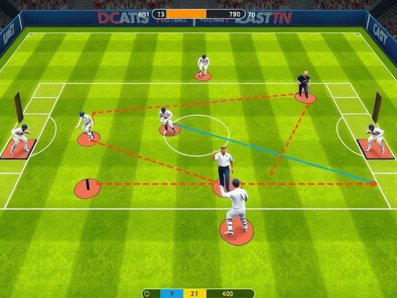 Diagram showing Cricket Football Fusion field dimensions and zones