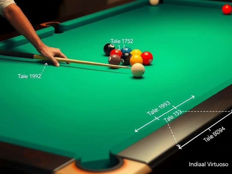 Indian Pool Virtuoso gameplay showing expert shot execution
