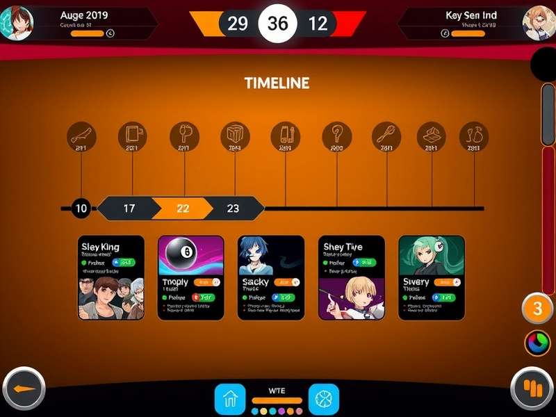 Game interface of 8 Ball Magician Ind showing various features