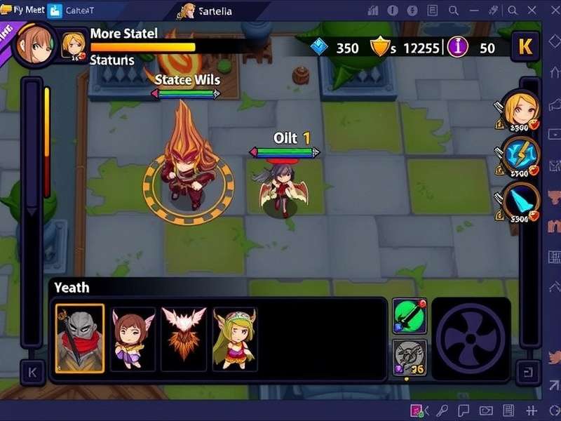 Character customization and progression interface in Jeera Slayer Mythic Clash