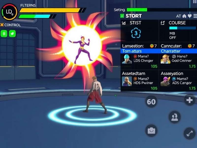 Champion S Spin Blaster control interface and HUD display