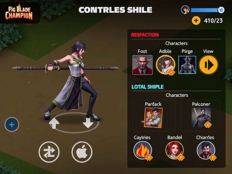 Fig Blade Champion character selection screen