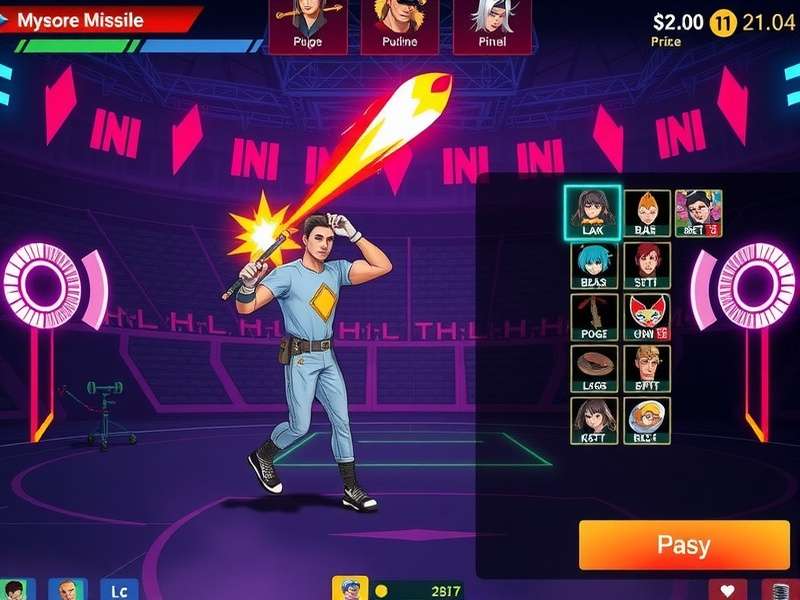 Mysore Missile gameplay screenshot showing action sequence