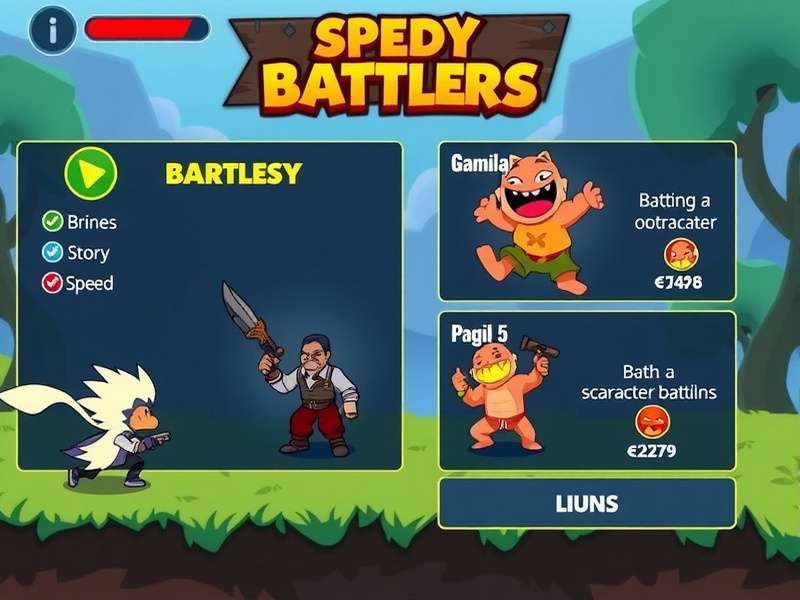 Speedy Battlers strategy guide infographic