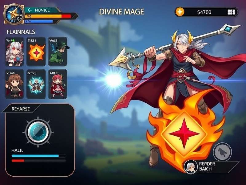 Divine Mace Hero gameplay screenshot showing combat mechanics