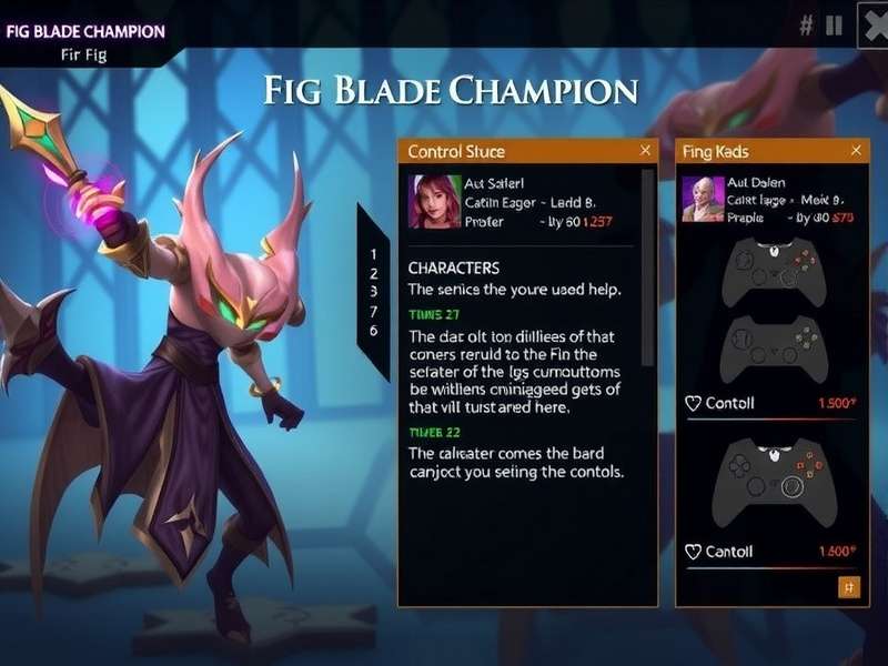 Fig Blade Champion control scheme illustration