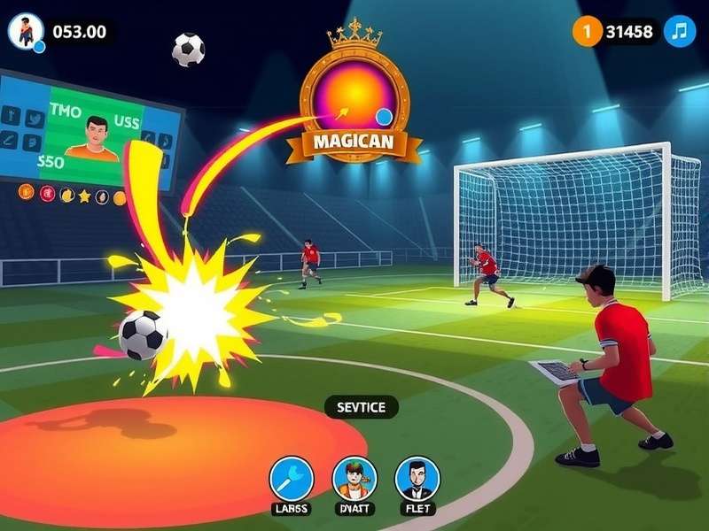 Goa Football Magician gameplay screenshot showing magical football action