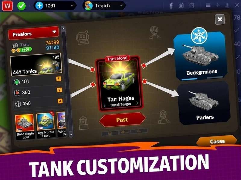Nadu Tank Mastery Tank Customization Screen