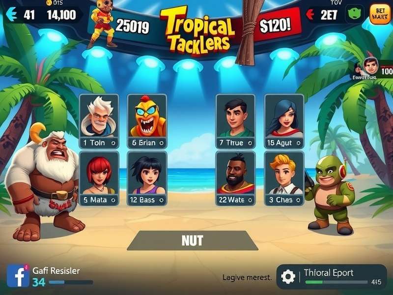 Tropical Tacklers character abilities showcase