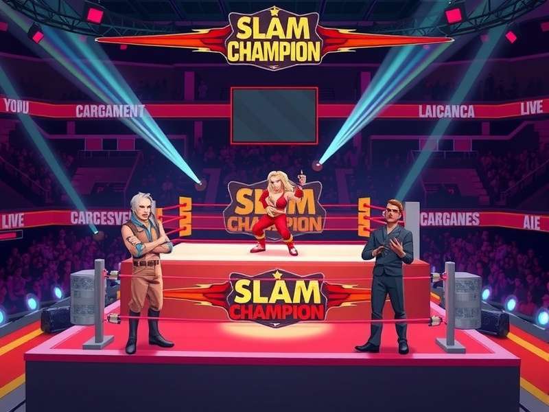 Slam Champion development team working on game design