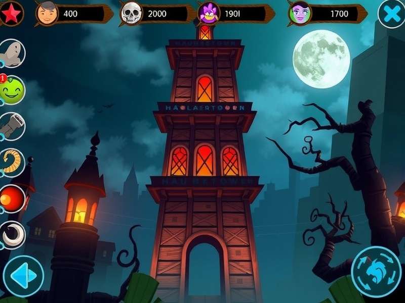 Haunted Tower Challenge Game Interface