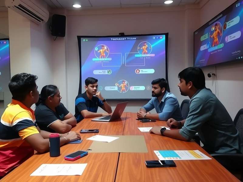Odisha Volley Titans Plus development team brainstorming session