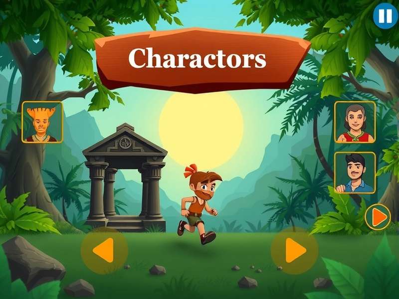Gallop Pro Jungle Run character selection screen