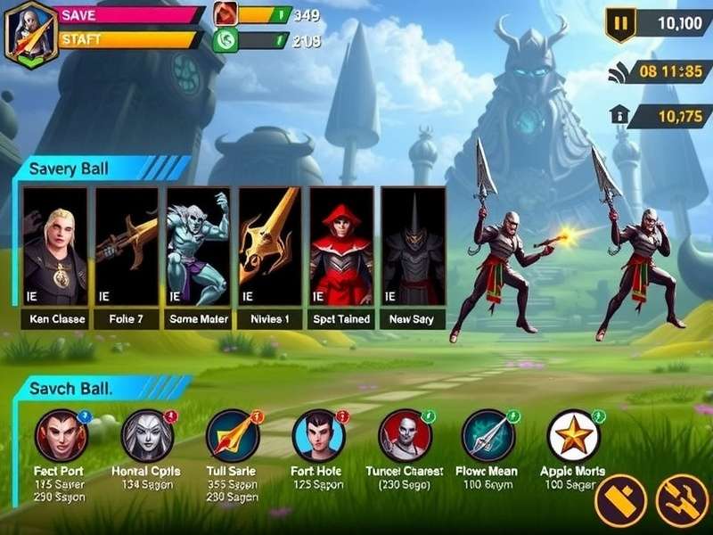 Anjuna Titans gameplay screenshot showing character selection and battlefield