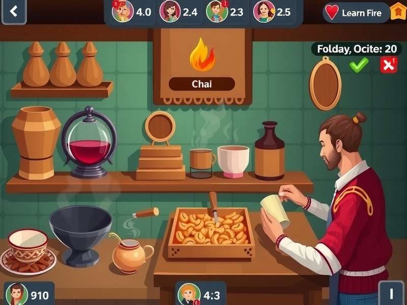 Development team working on Maverick Chai Frenzy